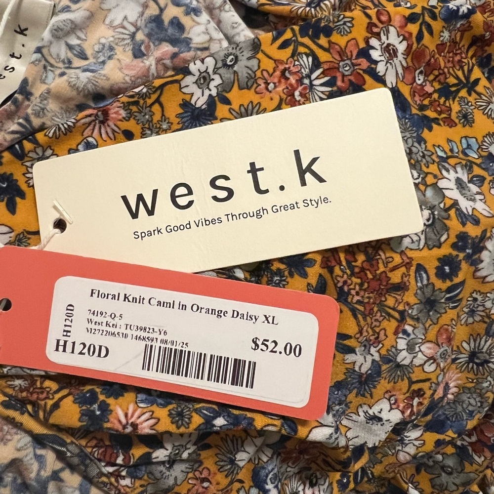 Floral Knit Cami West Kei XL - Picture 7 of 7